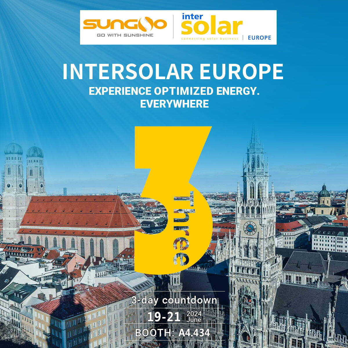 ⏰3 Days Countdown | Sungo to Shine at Intersolar Europe 2024