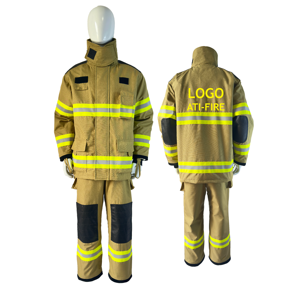 RS9028 EN 469 Certified Firefighter Turnout Gear 7.5cm reflective strip