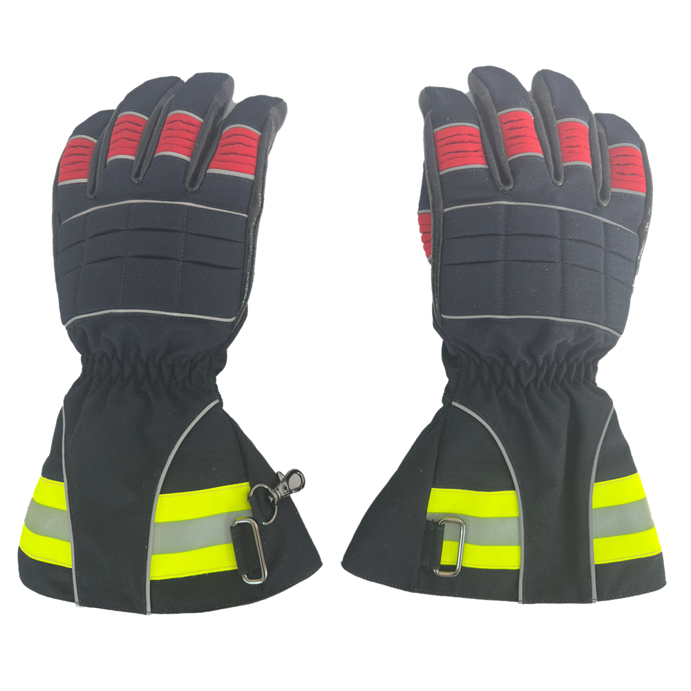 EN659 소방용 장갑 안전 그립 3 어두운 파란색 커프스 포함