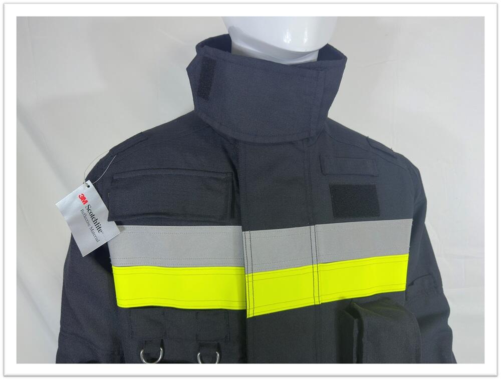 RS9028 Style-8 EN469:2020 Navy Blue Firefighter Suit NOMEX
