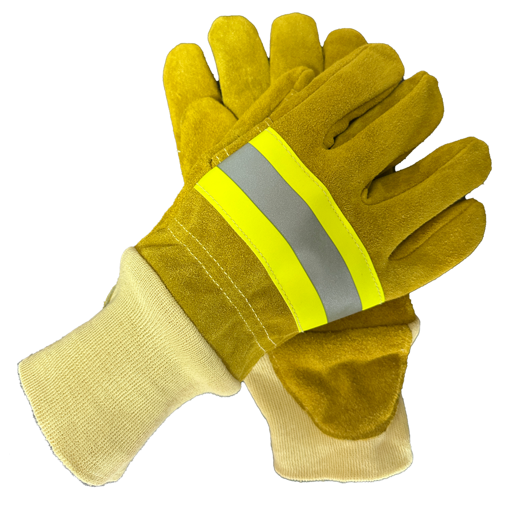 ATI-FIRE EN659 Leather NOMEX Fire Fighting Gloves Five Fingers Suitable for Firefighting clothing