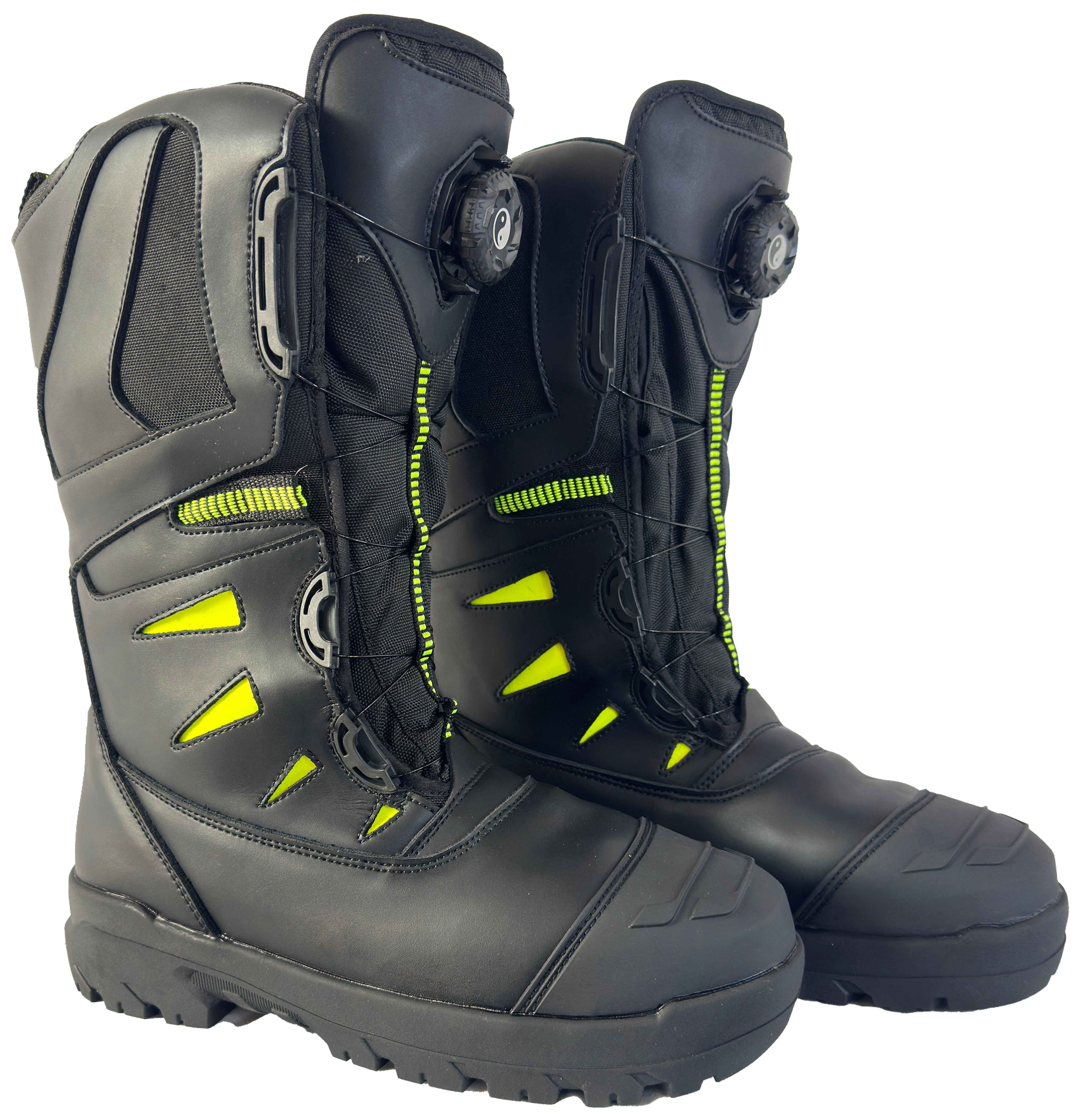 전문 소방관 부츠, 정품 가죽, 내열성 및 난연성 안전 부츠