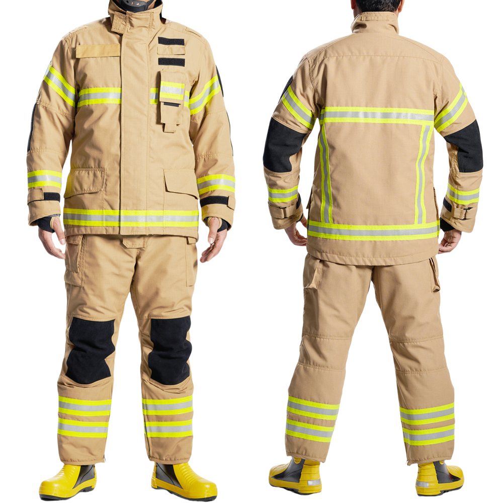 EN469 CERTIFICATED NOMEX IIIA 4 LAYER 3 COLOR FIR SUITS （ZFMH-AB-A/B/C）