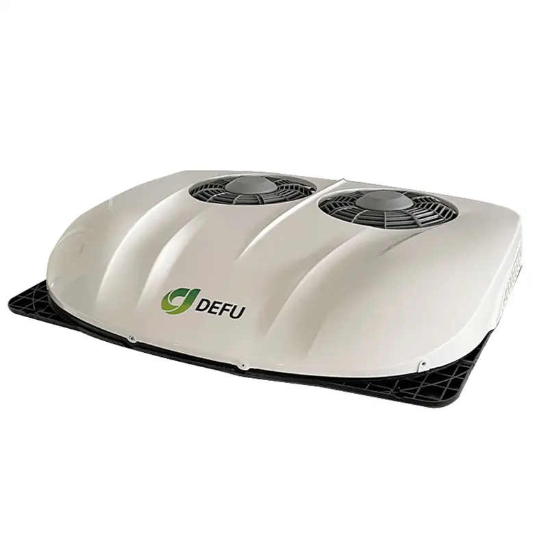 DEFU Double Fans Copper Evaporator 12V 24V RV Tractor Rooftop Air Conditioner DR1  