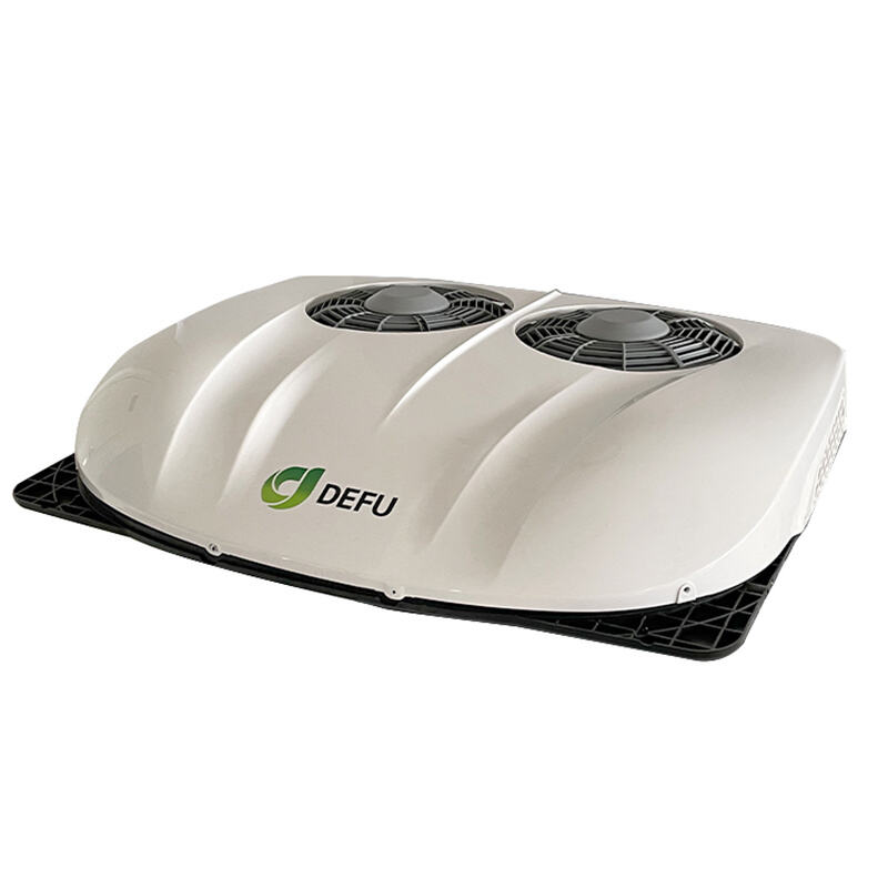  DEFU Double Fans Copper Evaporator 12V 24V RV Tractor Rooftop Air Conditioner DR1 