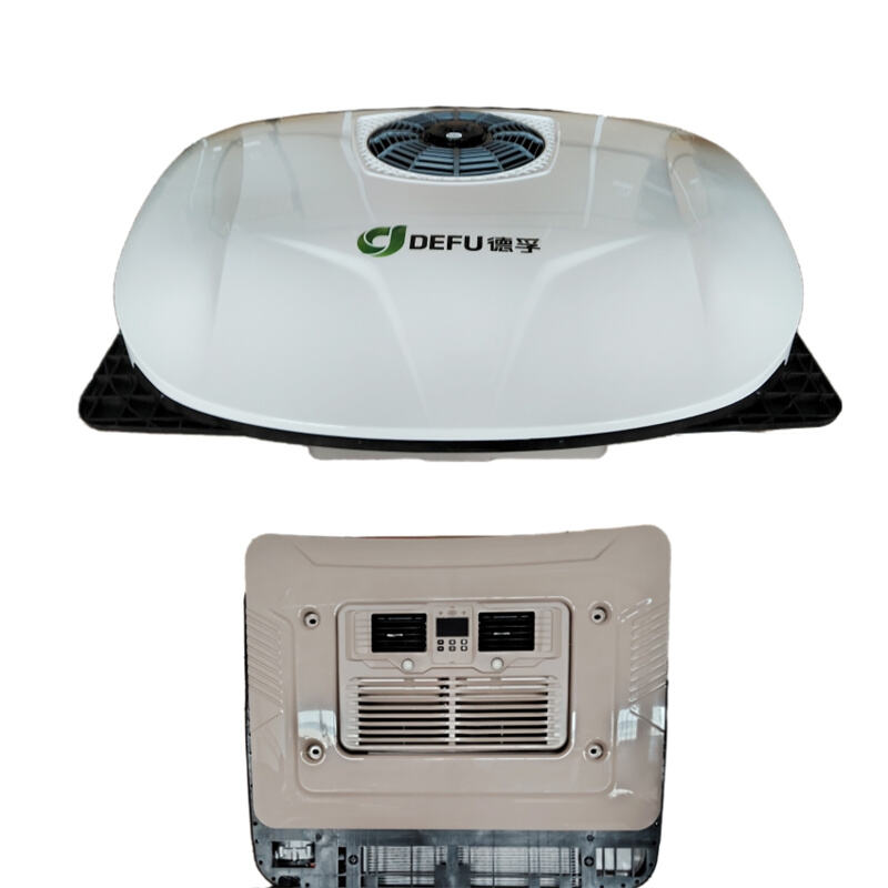 DEFU Thin Rooftop Design with Copper Evaporator  12V 24V RV Tractor Rooftop Air Conditioner R3