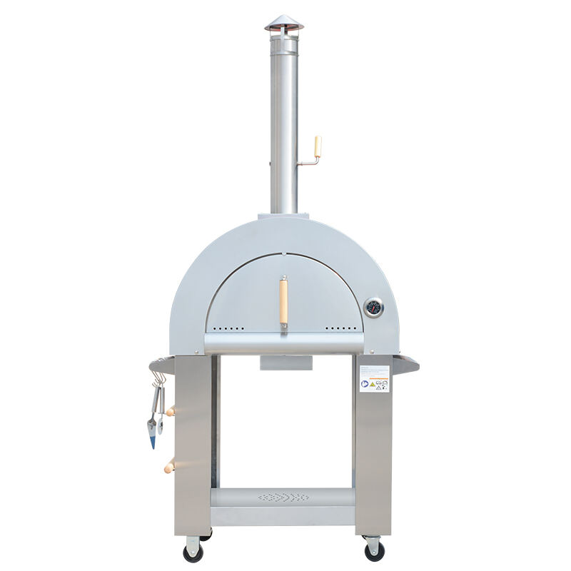 HPO03SH Outdoor Gas & Wood Fired Pizza Oven