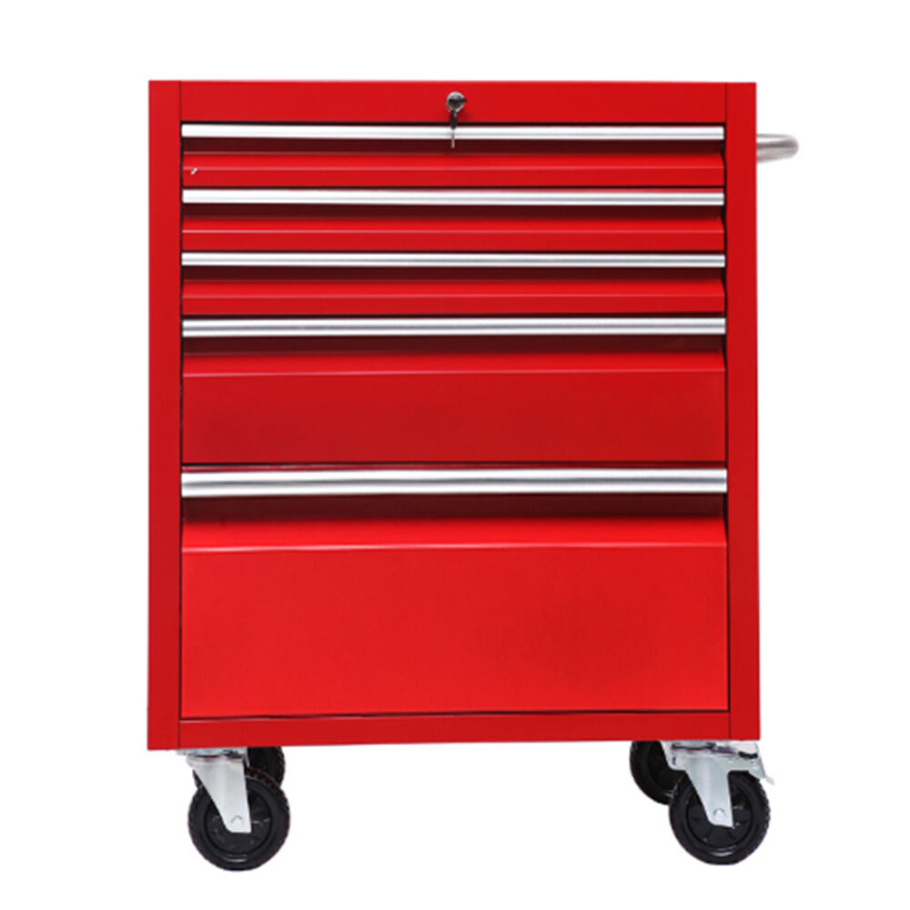  Hyxion 24-inch 5 Drawer Tool Cabinet in Red