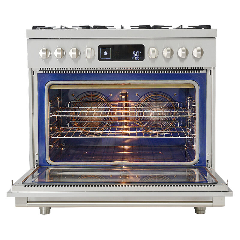 Hyxion 900mm Range Cooker with Multifunction Oven and 6-Burner Gas Hob