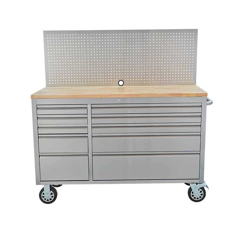 HTC5510F 55 inch 10 Drawers Tool Chest with Foldable Pegboard