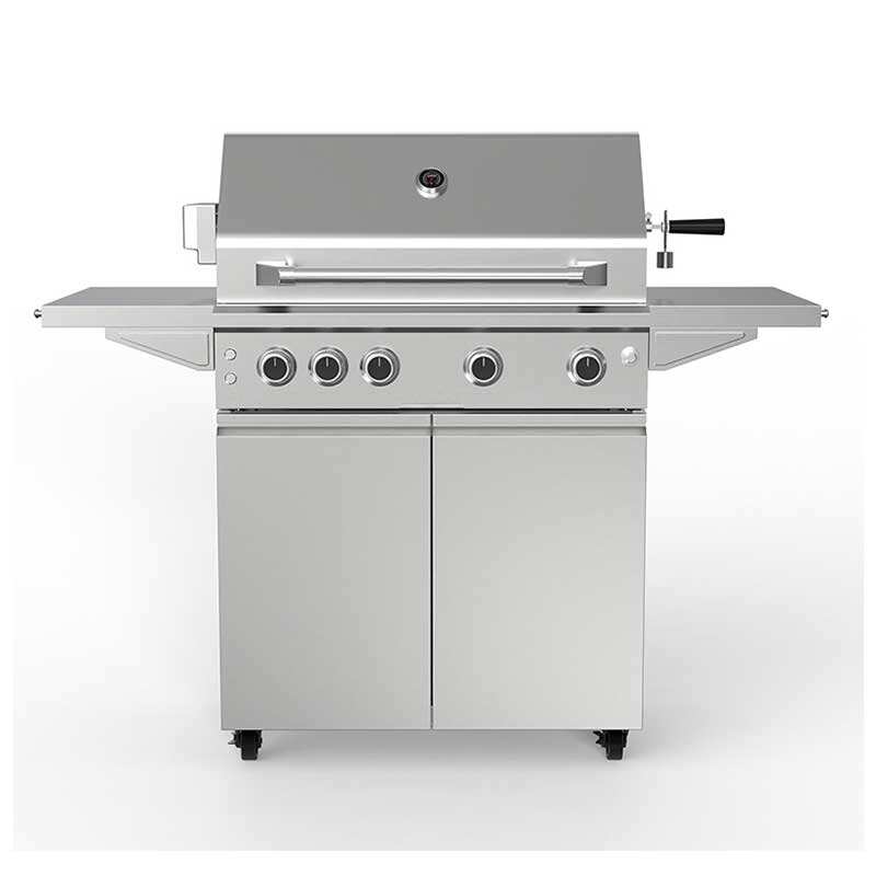 MK10SS304S Outdoor Freestanding Gas Grill with 5MB & 2SB 2 Shelves