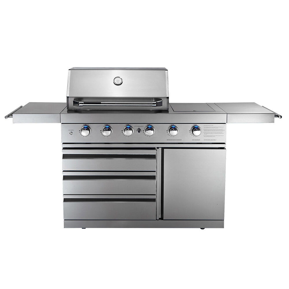 Hyxion Freestanding 5 Burner Outdoor Gas Grill