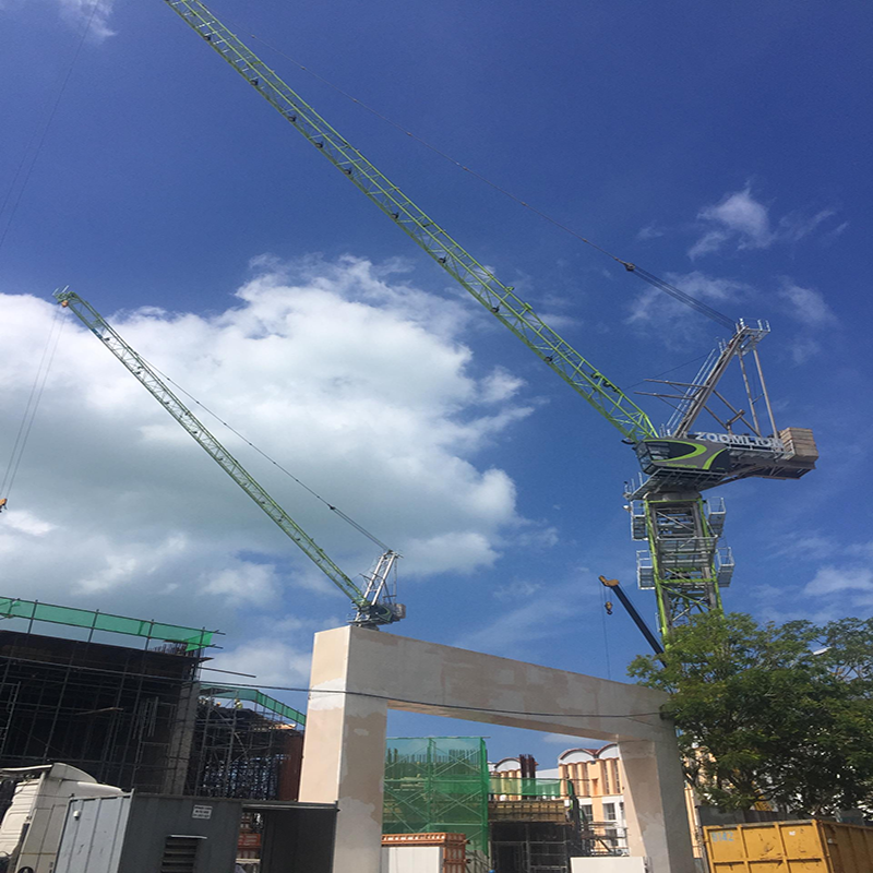 High-Capacity Jib Tower Cranes for Vertical Lifting in Complex Construction Sites