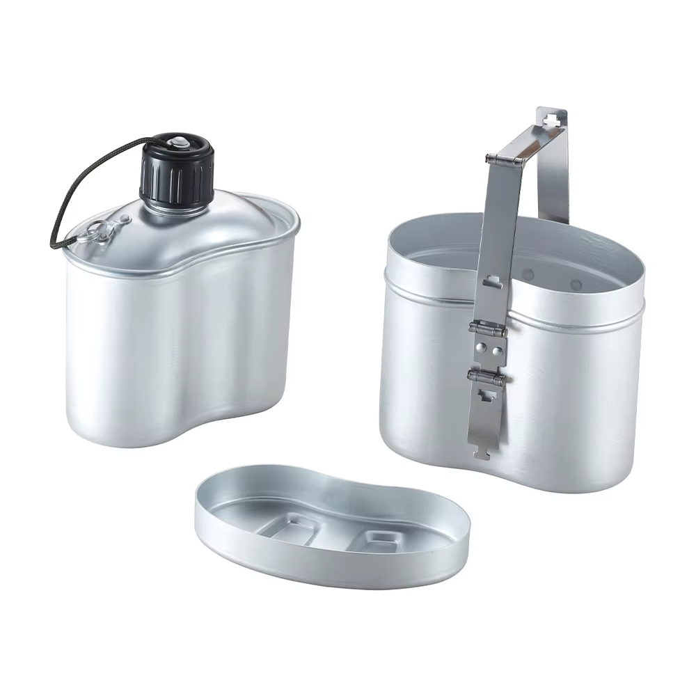 aluminum canteen with cup