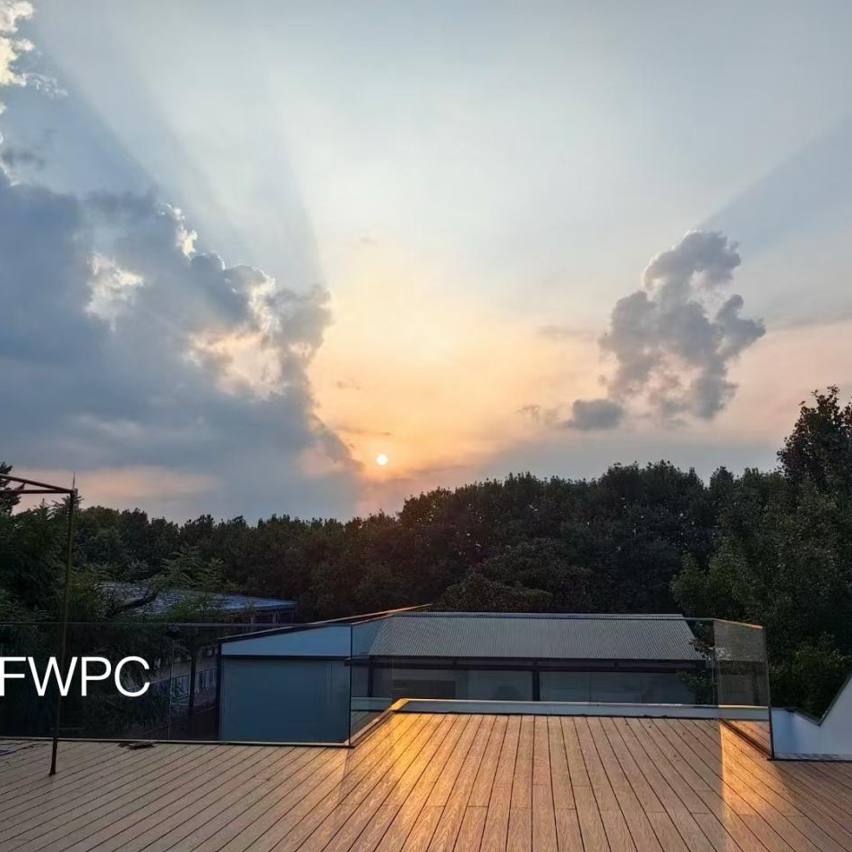Sunset perfection on our Zijin Mountain terrace!
