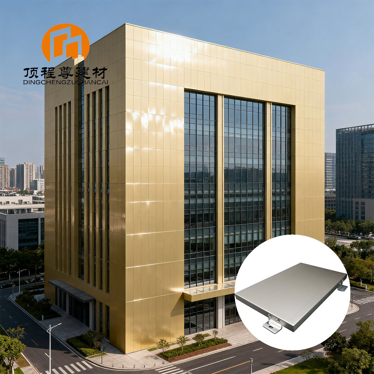 PVDF Coated Aluminum Veneer Panels for Curtain Walls
