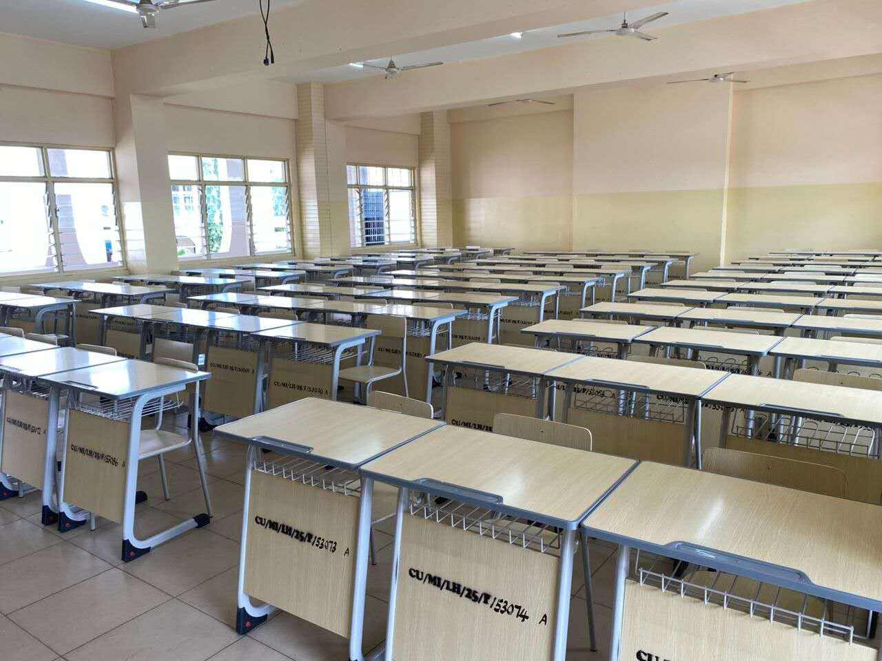 New desks and chairs purchased by Ghanaian customers from our company