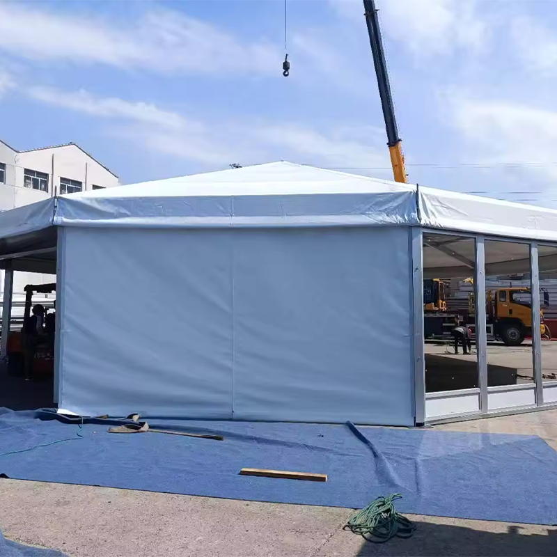 Factory wholesale aluminum frame storage tent outdoor multi-side canopy exhibition tent