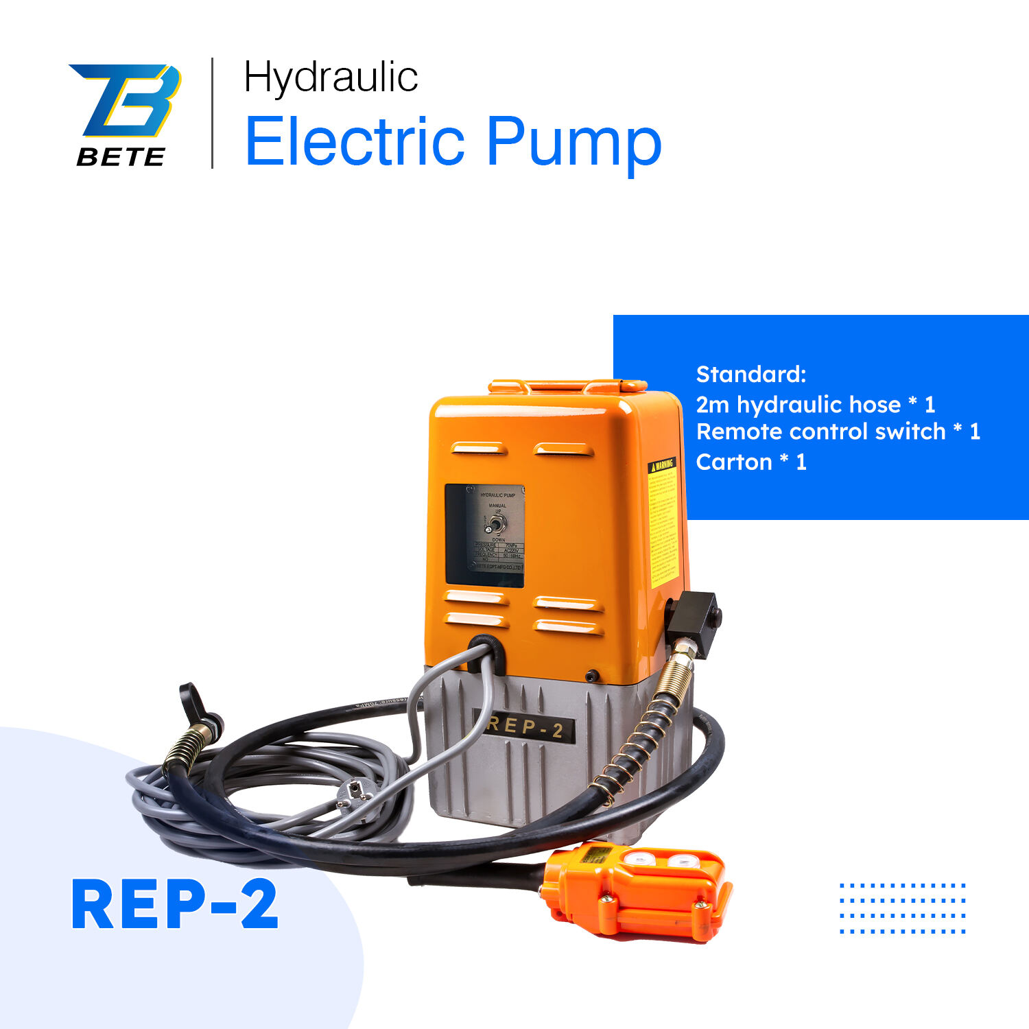 REP-2 مضخة كهربائية هيدروليكية سعة 2.4 لتر