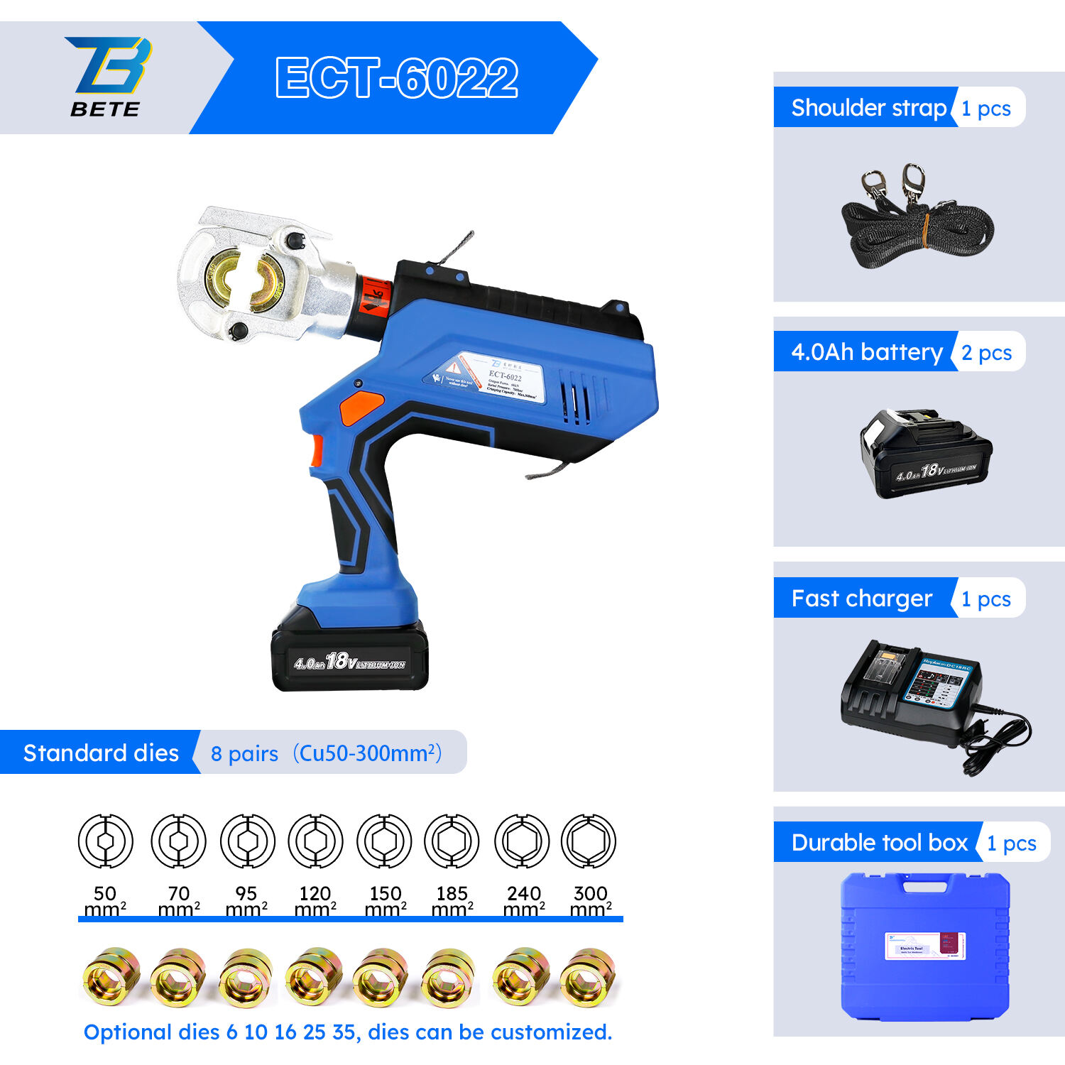 ECT-6022 Electric Crimping Tool 6t