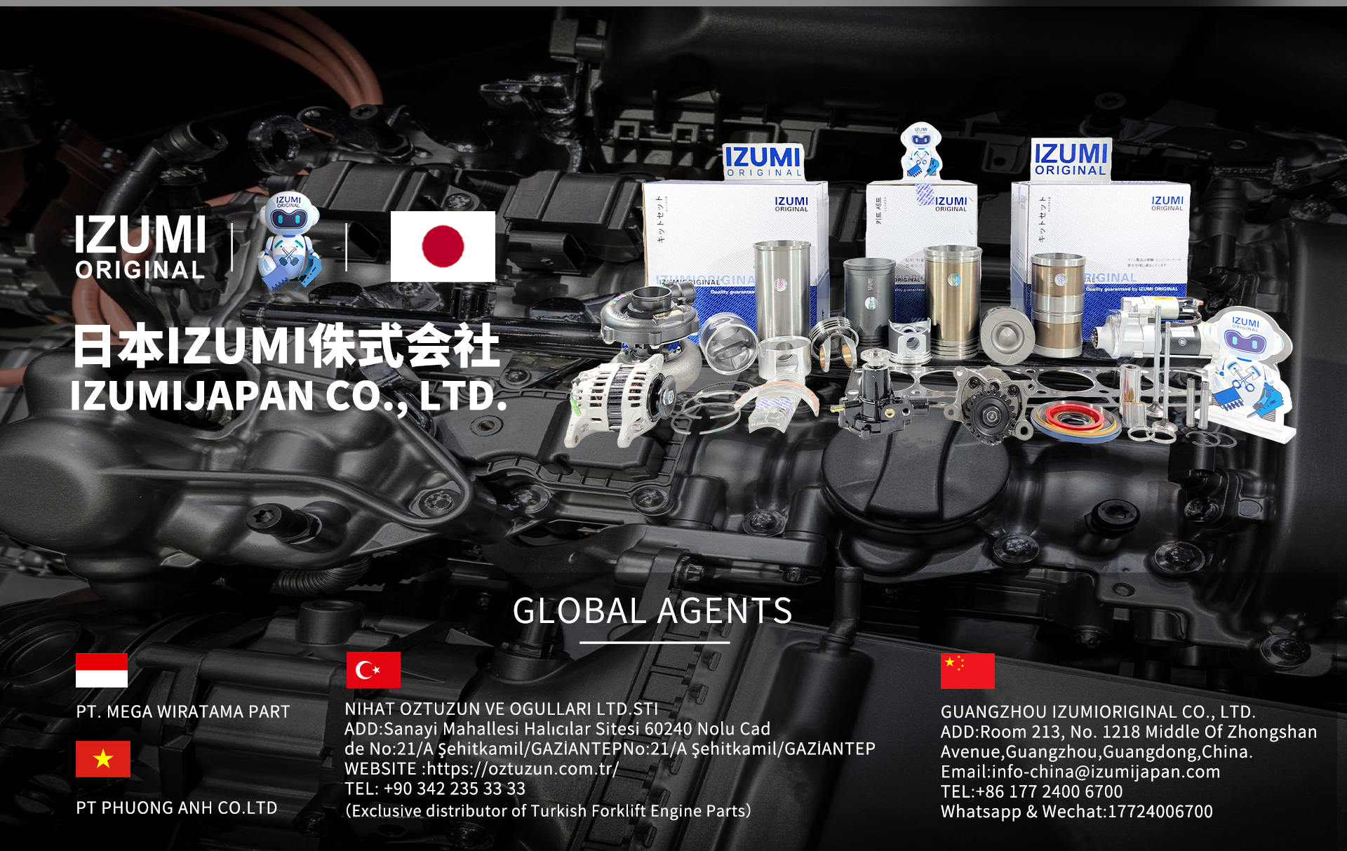 IZUMI ORIGINAL - Quality Gaskets for Cummins, Caterpillar, Komatsu