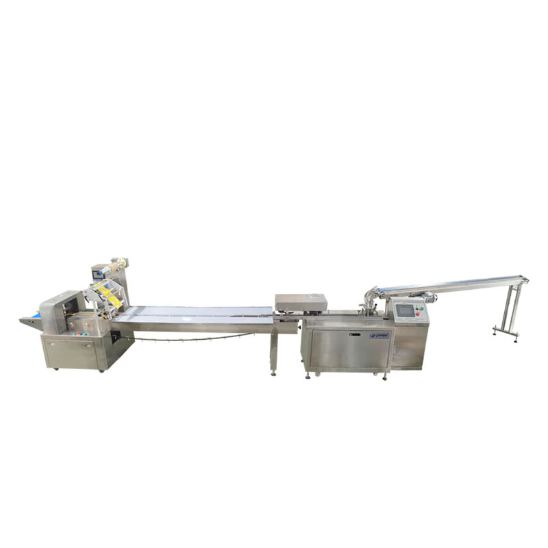 Automatic biscuits stacking packaging machine All-stainless steel packing line