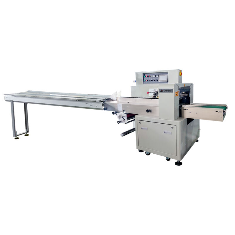 Doughnut Chocolate  Automatic Horizontal Flow Packing Machine for Food packaging Film feed from below