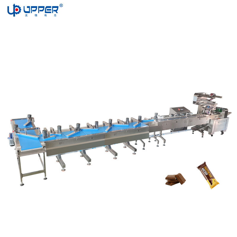 All stainless steel High speed packing machine Chocolate bar automatic feeding and packaging line