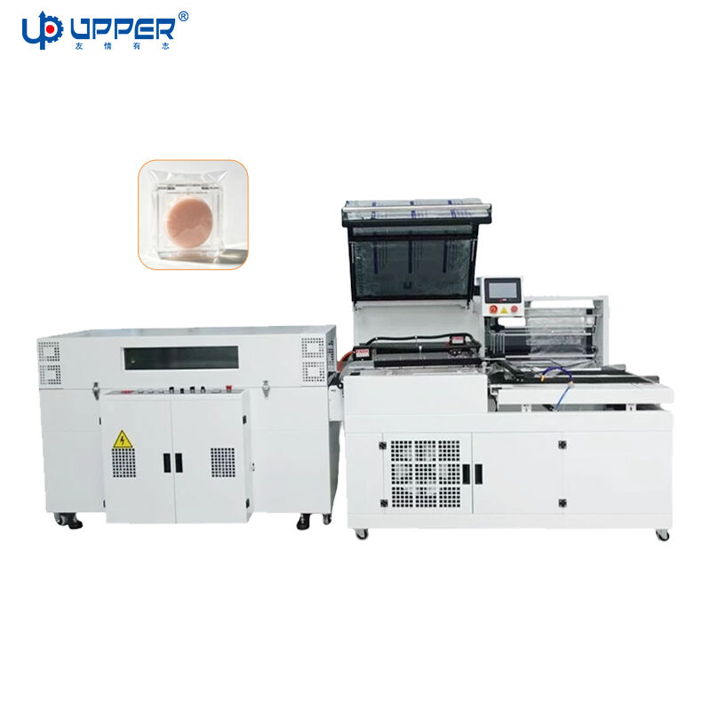 Volledig automatische, snelheidsgestuurde warmtekrimpverpakkingsrandverzegelmachine voor automatisch verpakken en snijden