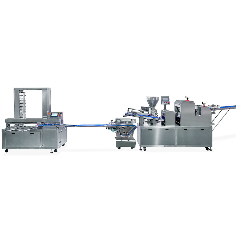 Small steamed buns bread production line with Pattern Rounder cutter