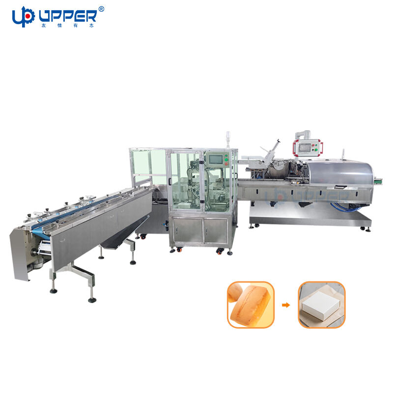 Sandwich cake ice cream automatic feeding collection and cartoning machine paper box packaging machine