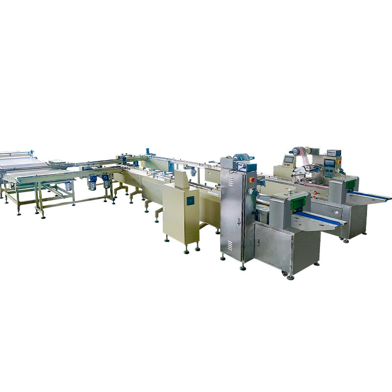 Sachima 1to2 feeding and packaging line