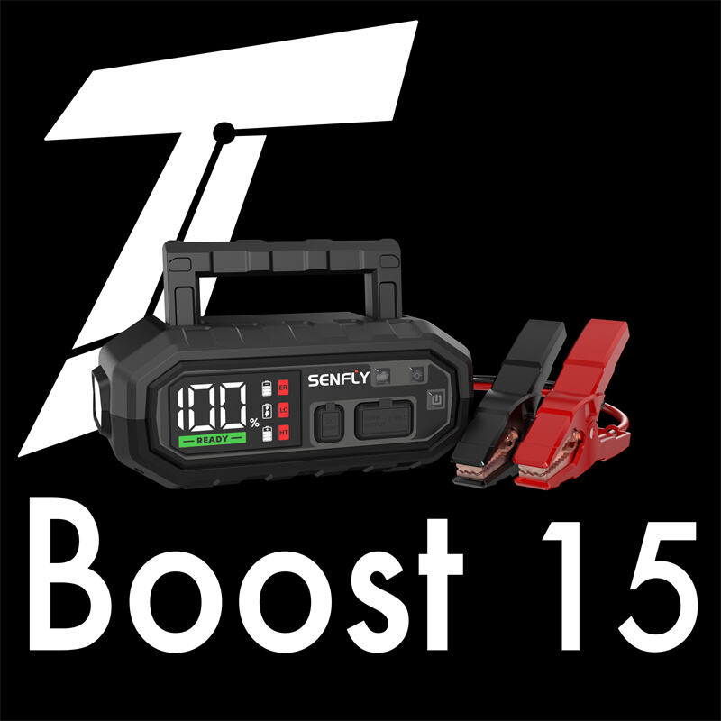 SENFLY T15 Premium Car Jump Starter 2000A 12V DC Portable Battery Booster Up to 10.0L Gas Diesel Engine.