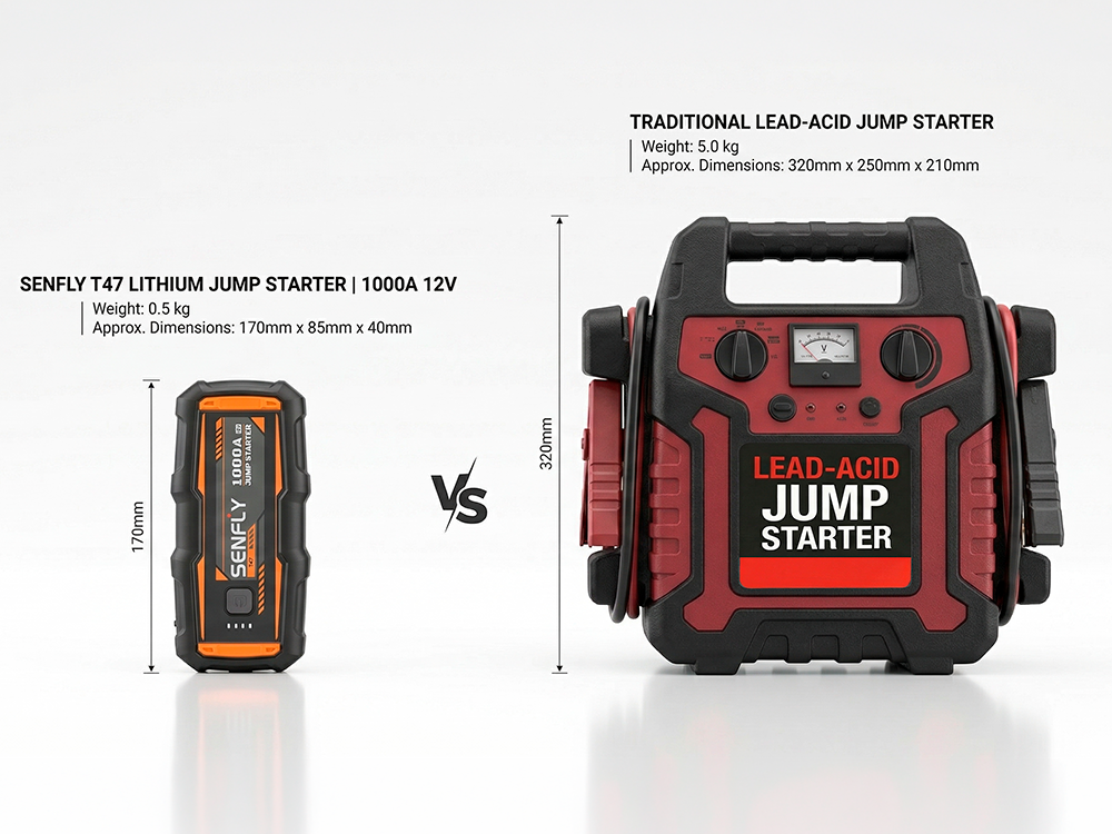 Lithium vs. Lead-Acid Jump Starters: Which Type is Right for You?