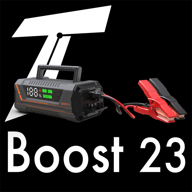 SENFLY T23 Premium Car Jump Starter 2000A 12V DC Portable Battery Booster Up to 10.0L Gas Diesel Engine.