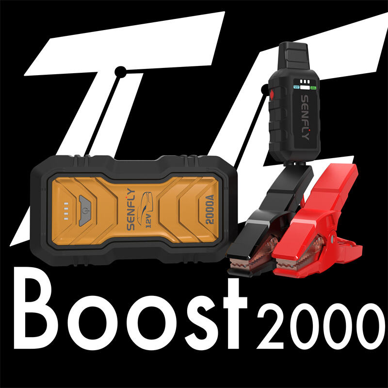 SENFLY TC2000 Car Jump Starter 1400A 12V Portable Battery Booster Up to 7.0L Gas Engine.