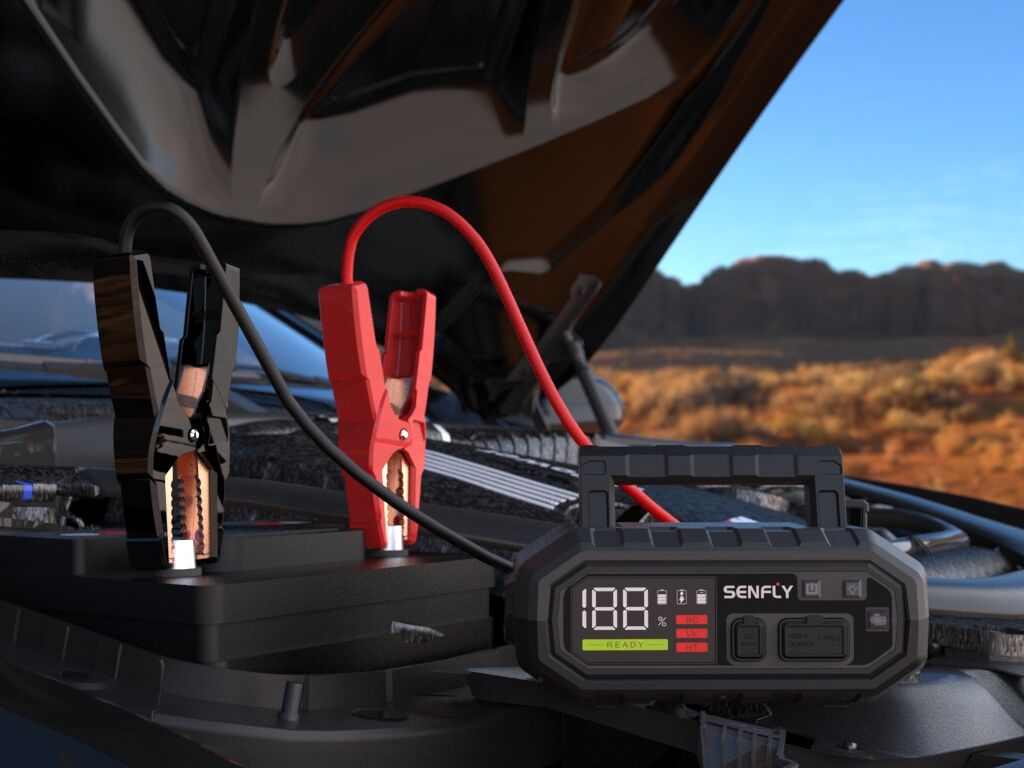 Jump start dead battery in seconds