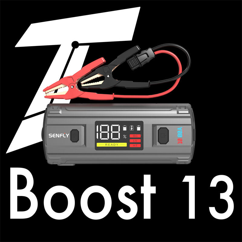 SENFLY High-end T13 Car Jump Starter Power bank 1600A 12V Portable Battery Booster Up to 8.0L Gas Engine.