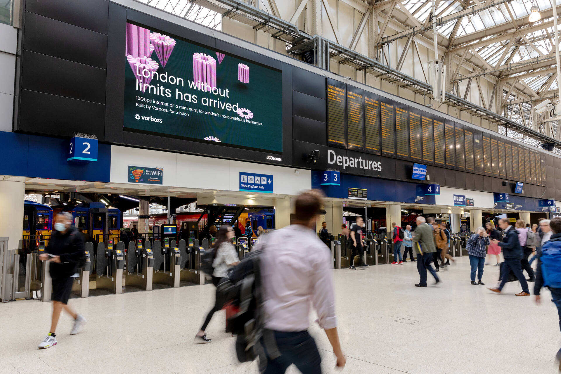 Anwendung von LED-Displays am Flughafen