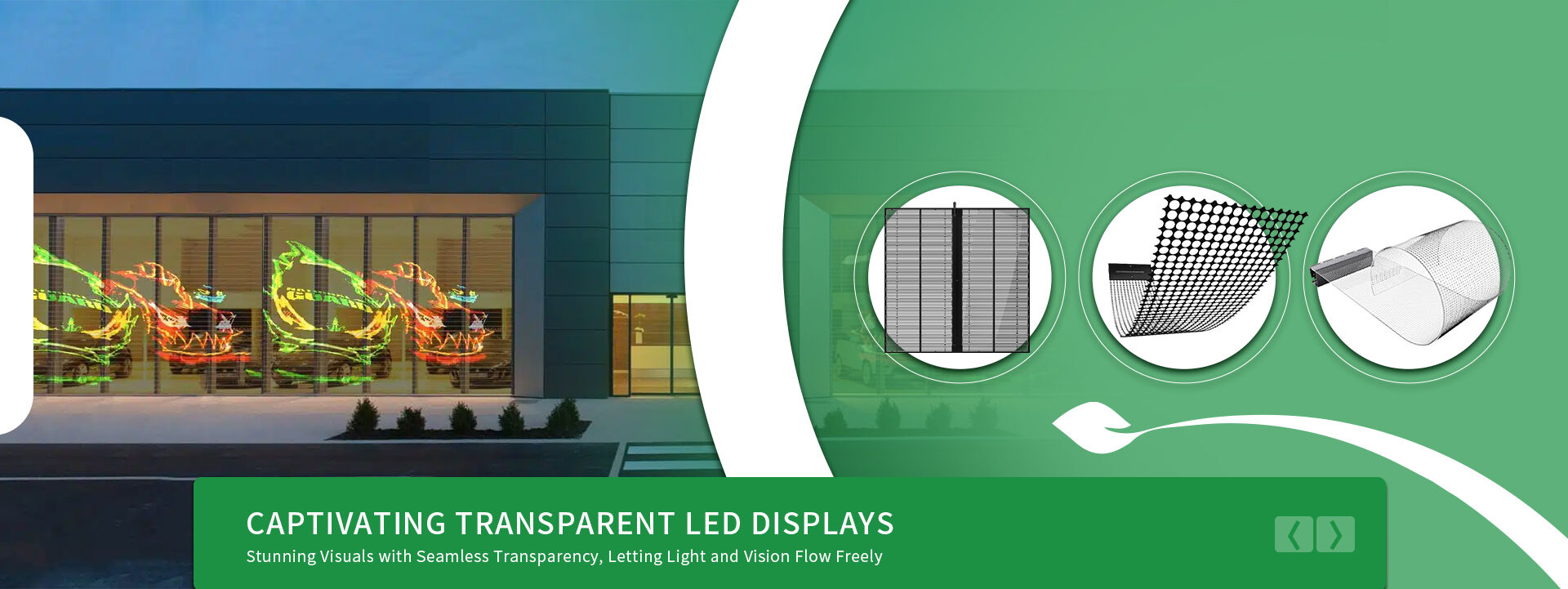 Captivating Transparent LED Displays 