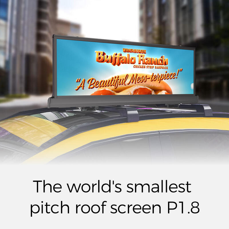 Soluciones de Pantalla LED en Techo de Coche para Publicidad Dinámica