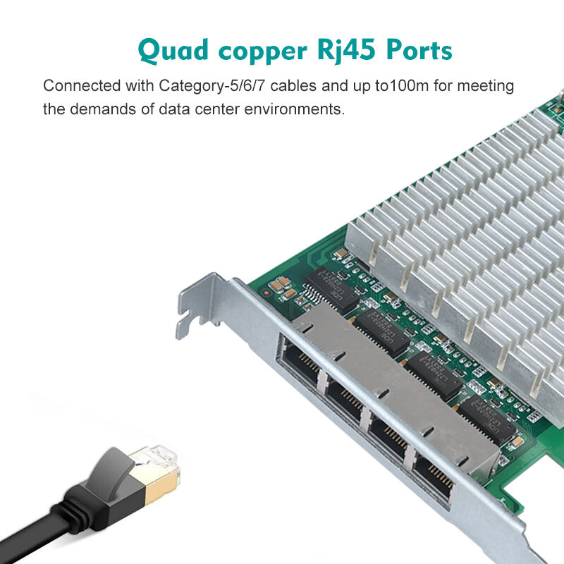 بطاقة الارتفاع 4xrj45 محطة LAN في تيل i226 رقاقة بيسي 2.0x4 بيو بوابة جيجابيت إثرنيت واجهة شبكة محول