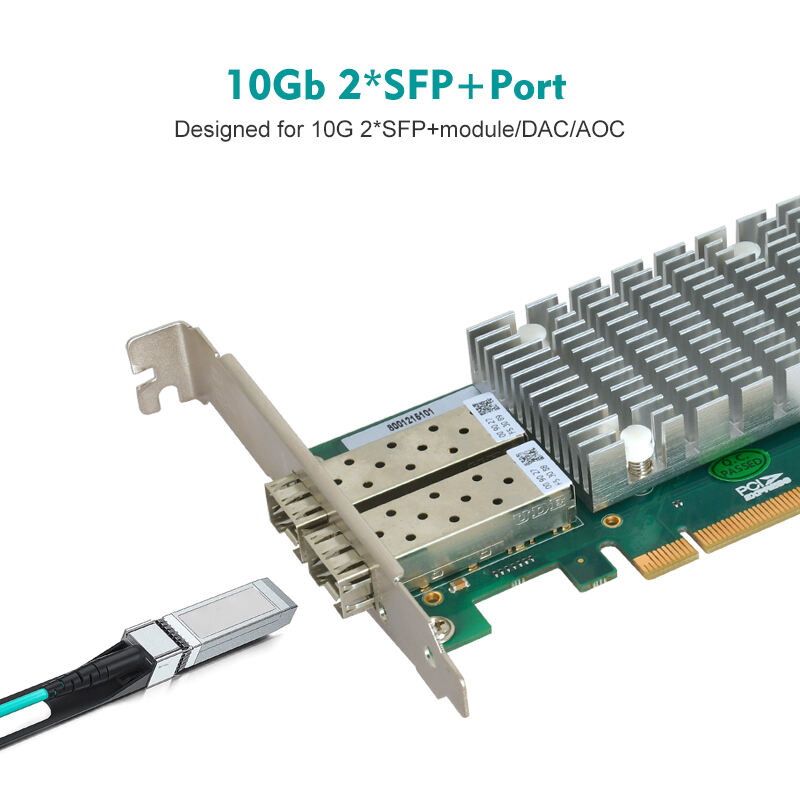 dubbele poort in-tel x710-bm2 10GB 2xsfp+ bediener adapter ethernet pcie riser kaart pcie3.0 x8 netwerk koppelvlak kaart