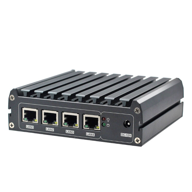 Fabrik Intel Celeron J1900/J4125 pfsense industriell gateway dator 4lan 2.5g x86 linux fläktlös brandvägg mini pc router