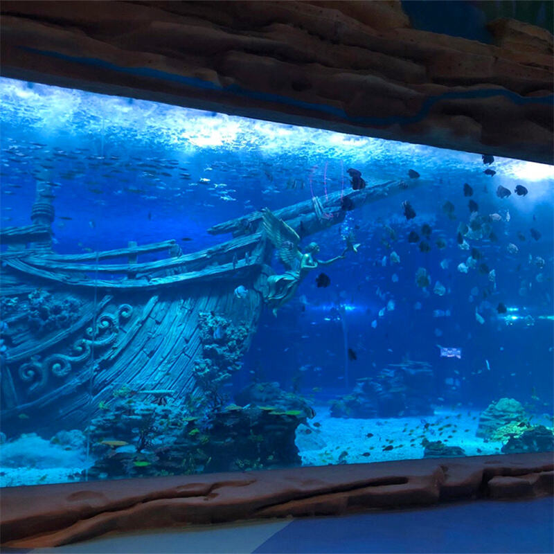 고품질 투명 아크릴 시트 패널 수족관 해양 박물관 프로젝트