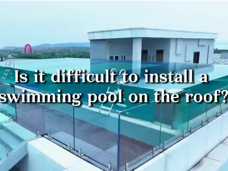 Is it difficult to install a swimming pool on the roof?