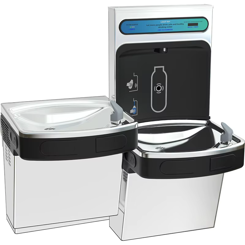 How can a water dispenser be integrated into workplace wellness programs?