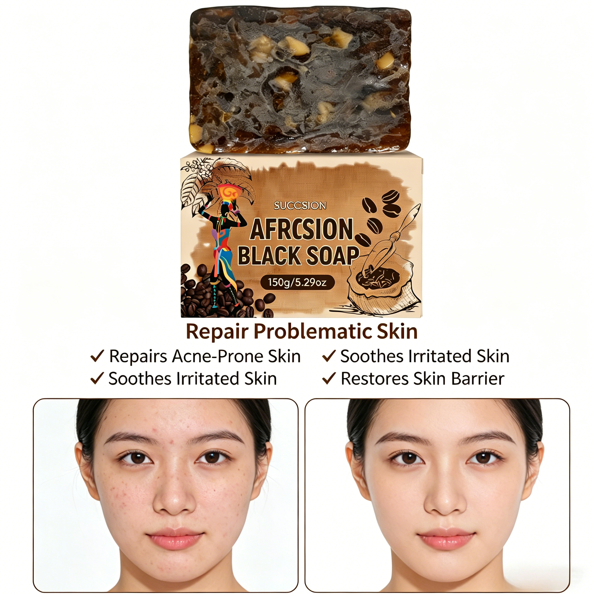 Experience the refreshing sensation of our face soap