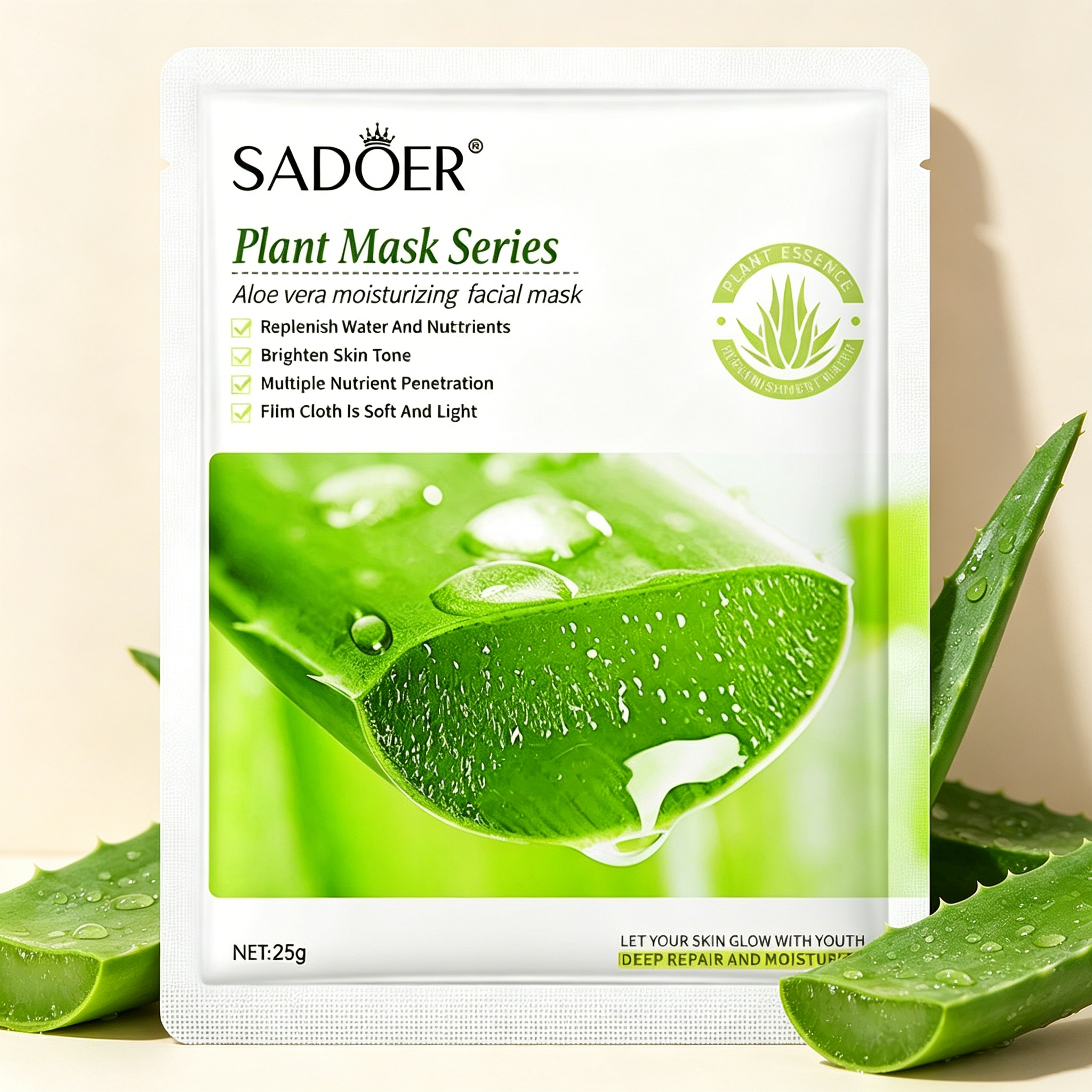 Aloe Vera Gesigsmasker vir Jonge Huid