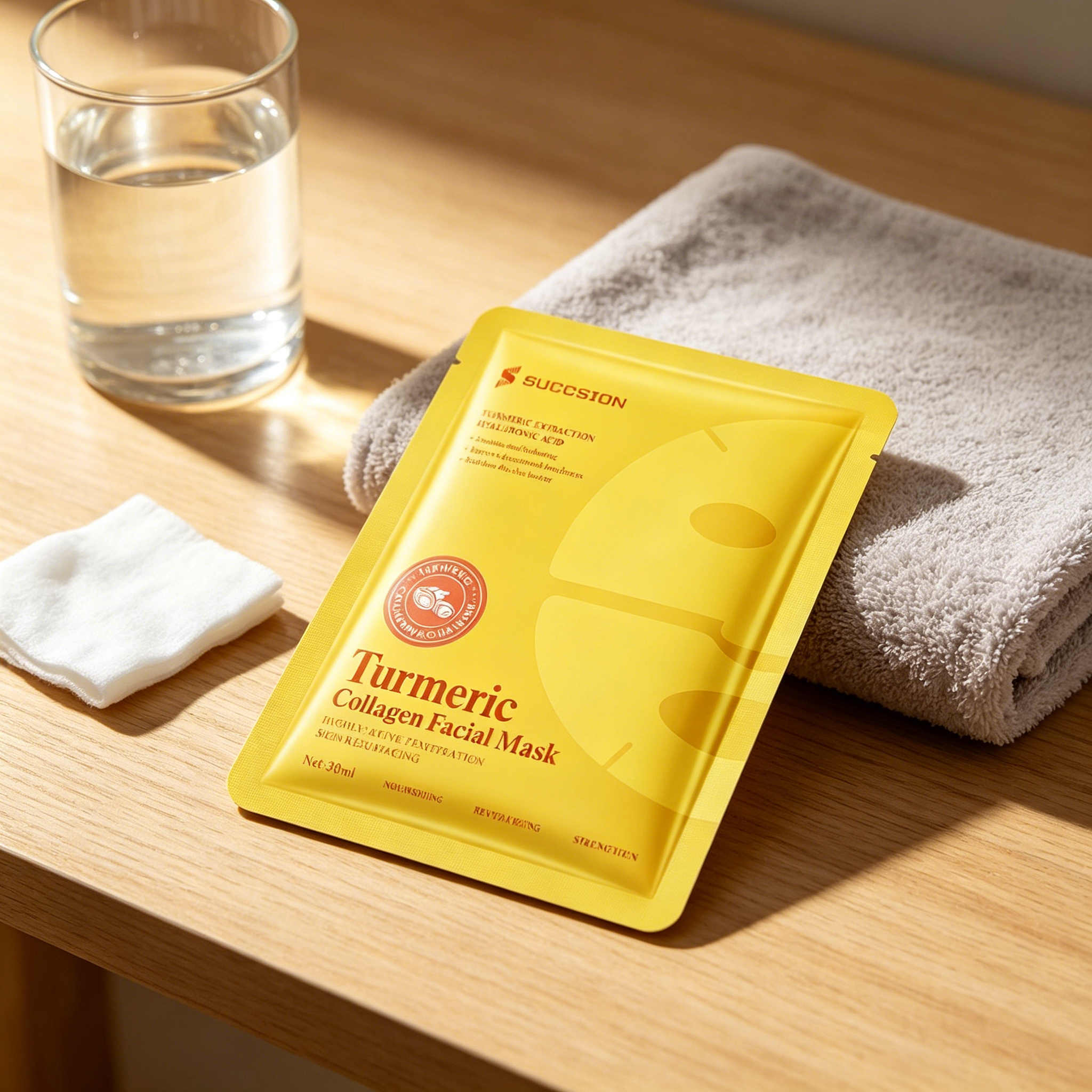 Conservez l'apparence jeune et l'élasticité de votre peau grâce à des traitements réguliers avec un masque facial au curcuma.